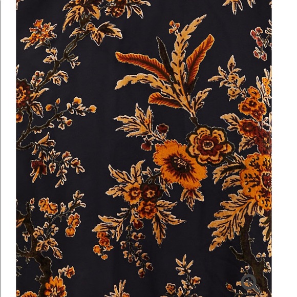 Torrid MULTI FLORAL BURNOUT RUANA kimono shrug - Picture 4 of 12